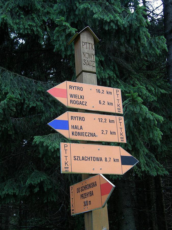 Wybieram czarny szlak (jak się później dowiedziałem - narciarski)