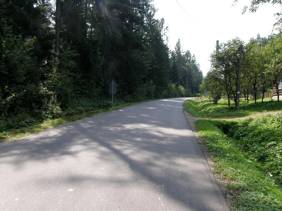 Podjazd na Przehybę