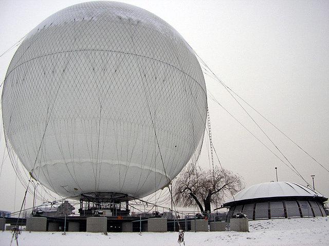 Balon widokowy - ledwo zmieścił się w kadrze