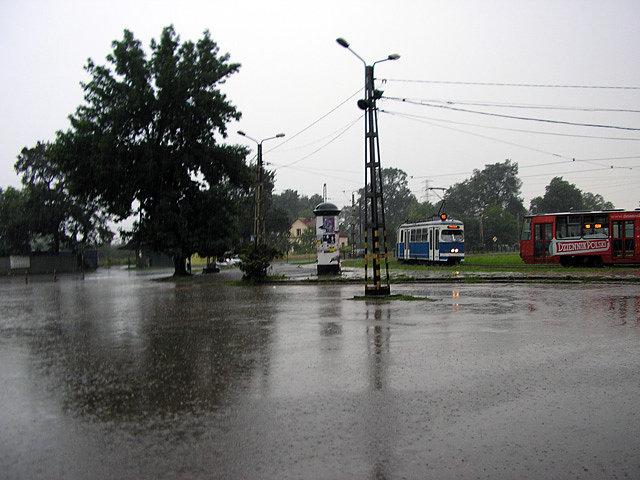 Ulewa w Pleszowie