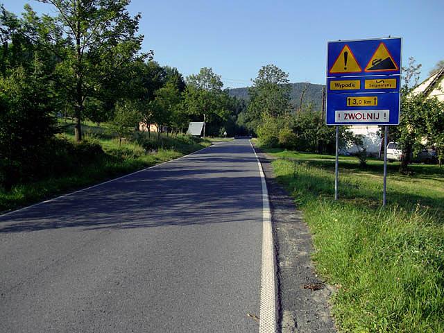 Podjazd na przełęcz Ostrą-Cichoń