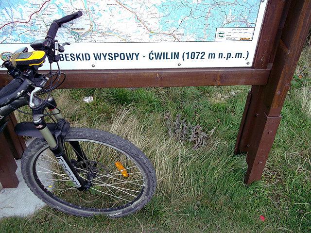 Ćwilin (1072m n.p.m.) - drugi najwyższy szczyt Beskidu Wyspowego