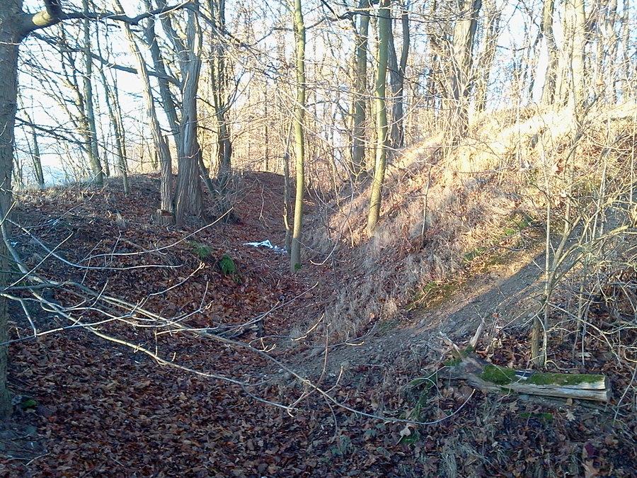 Fosa i wał szańca