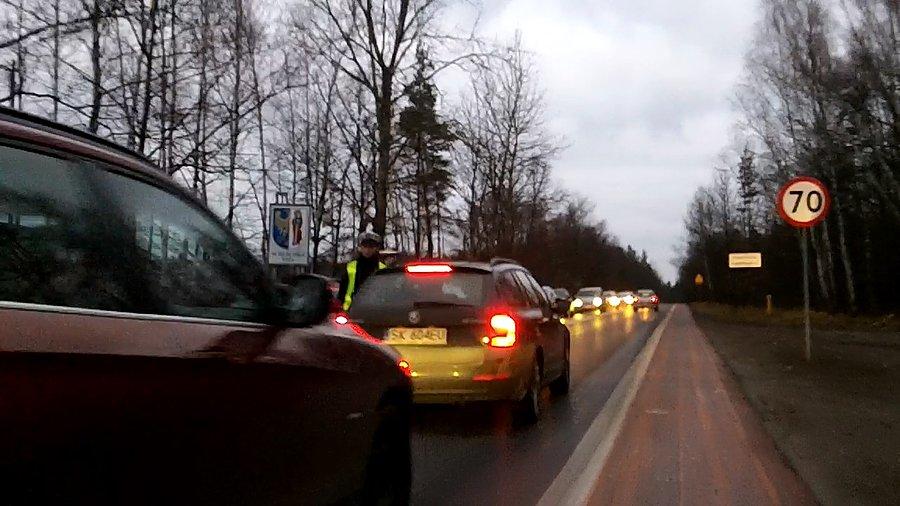 Dmuchanko przy wjeździe do Rudy Śląskiej