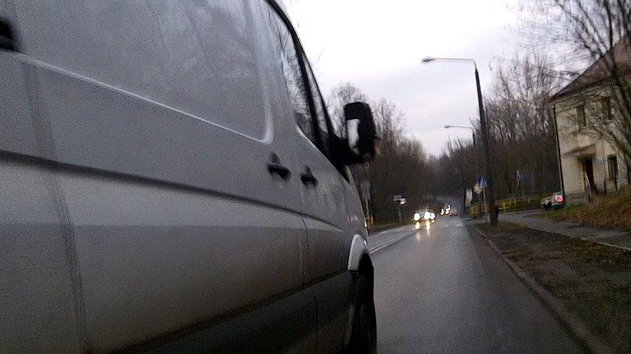 Minął mnie o kilka cm
