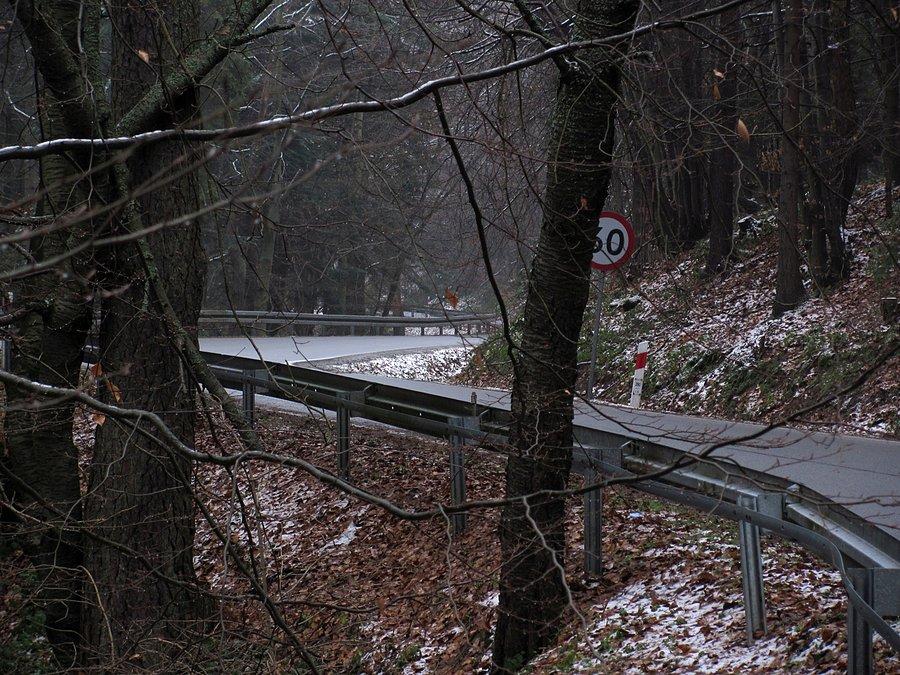 Podjeździk od Sękowej bardziej jesienny niż zimowy