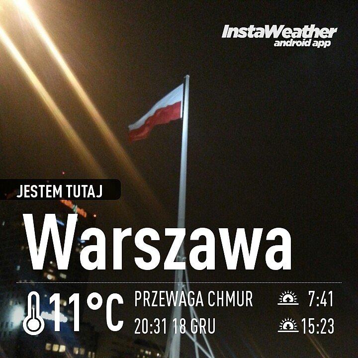 Pamiątka temperatury 18 grudnia wieczorem