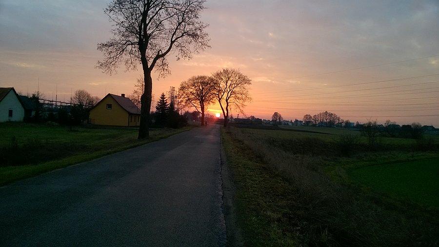 Piękny był ten wschód, zdjęcie tego niestety nie oddaje