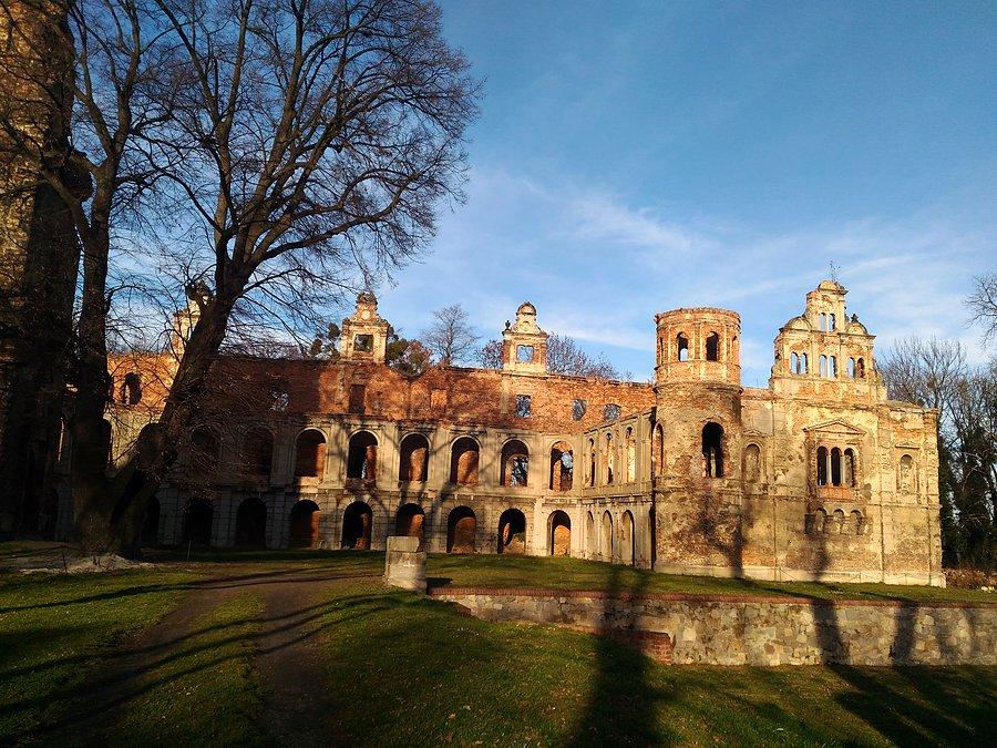 Tworków, ruiny palacu