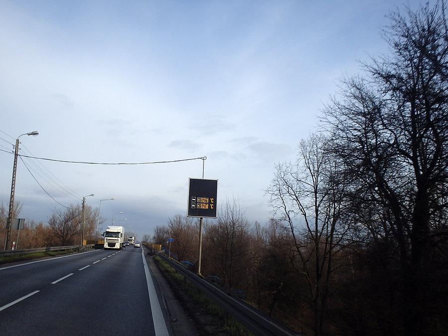 Góra Kalwaria. Temeperatura 27.12.2015