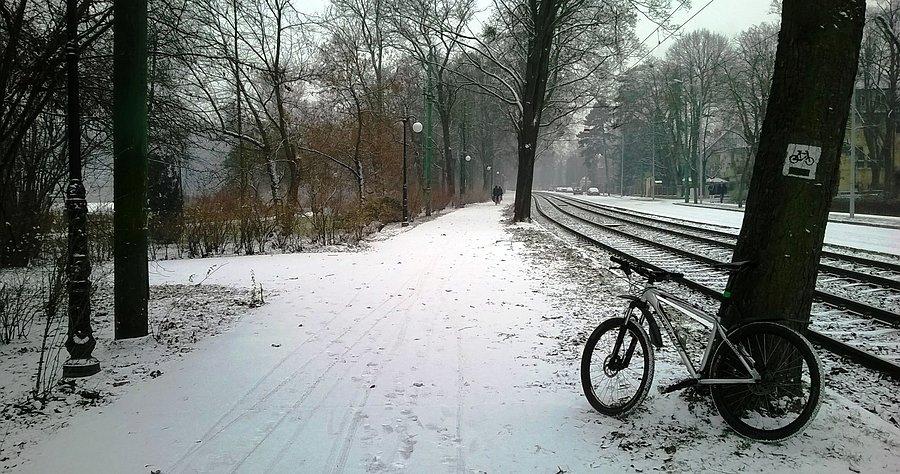 Sołacz w zimowej scenerii
