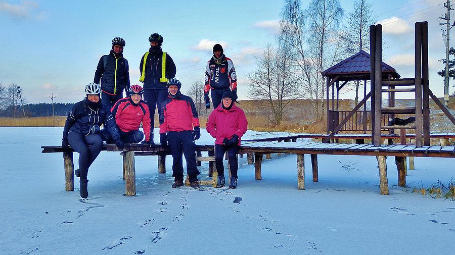 Wypad rowerowy do Trzcińska...:) Pierwszy w nowym, 2016 roku