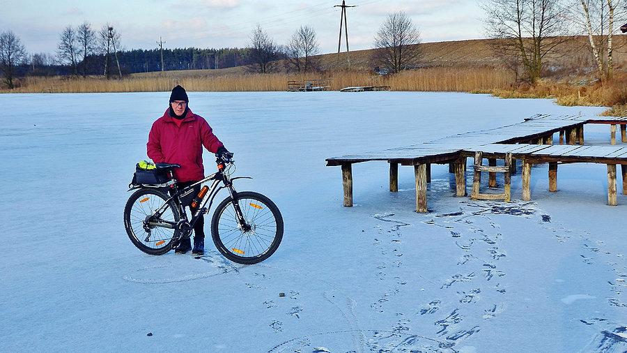 Wypad rowerowy do Trzcińska...:) Pierwszy w nowym, 2016 roku