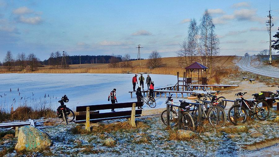 Wypad rowerowy do Trzcińska...:) Pierwszy w nowym, 2016 roku
