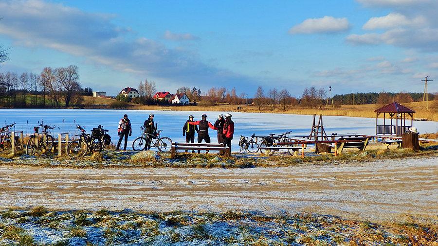 Wypad rowerowy do Trzcińska...:) Pierwszy w nowym, 2016 roku