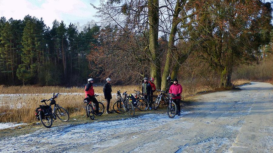 Wypad rowerowy do Trzcińska...:) Pierwszy w nowym, 2016 roku