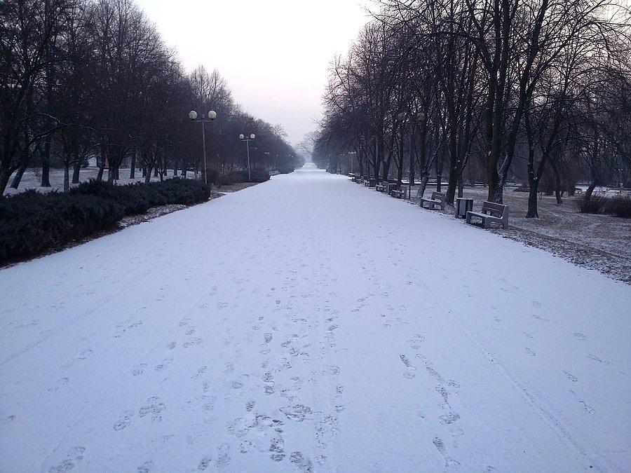 Zimowa Promenada im. Czesława Niemena na osiedlu "Północ" w Częstochowie