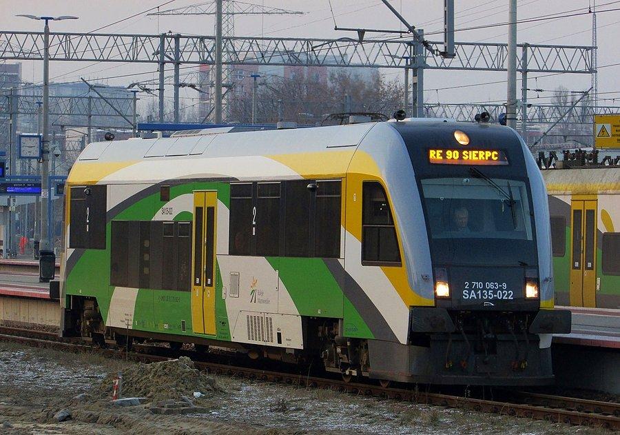 Autobus szynowy 14:47 do Sierpca