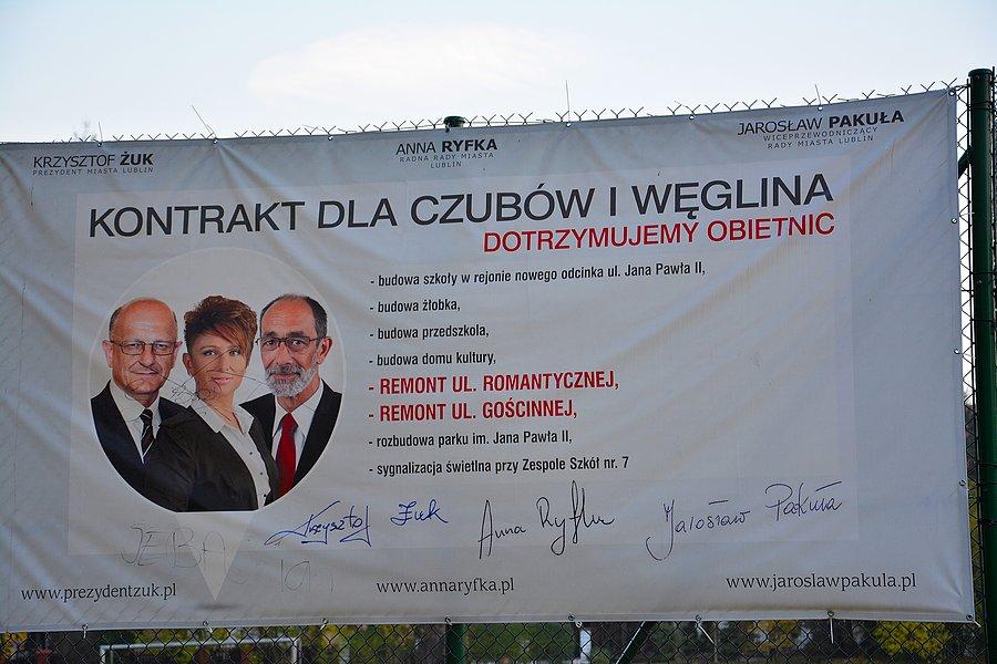 Modernizacja podjazdu na ul. Romantycznej w Lublinie - rzekomi sprawcy