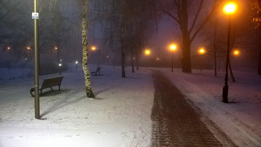 Śniegu całe szczęście niewiele, a i DDR odśnieżone :)