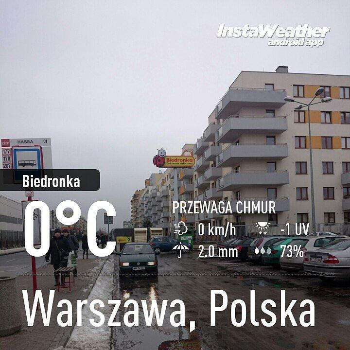 Pogoda przy Biedronce