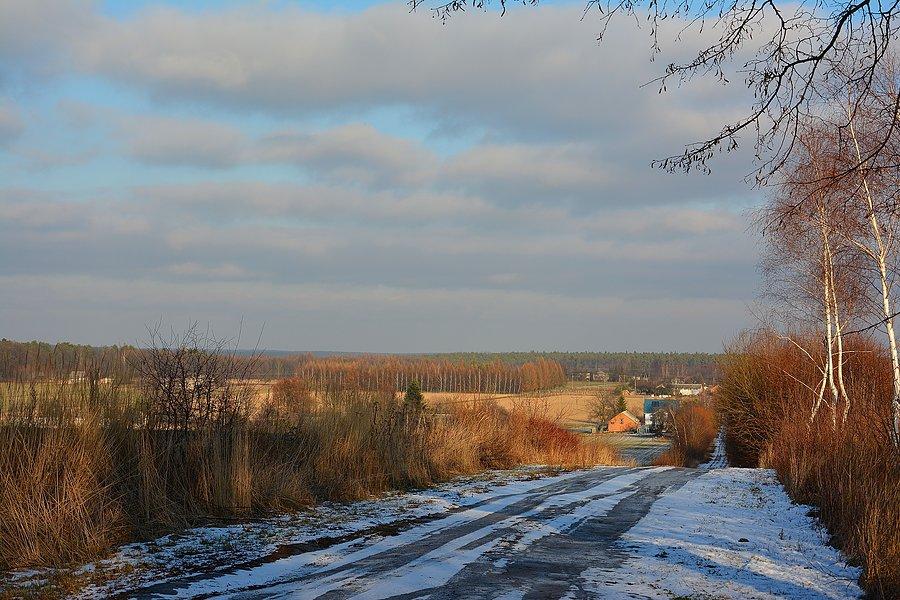 Panorama z wzgórza w Bożym Darze