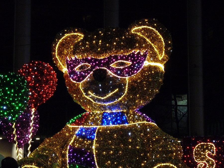 Iluminacje w centrum Warszawy
