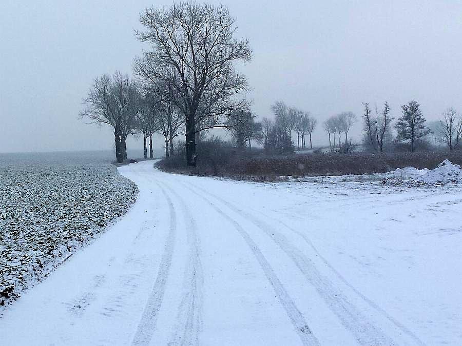 Żużlówka do Kurcewa,dziś śniegowa