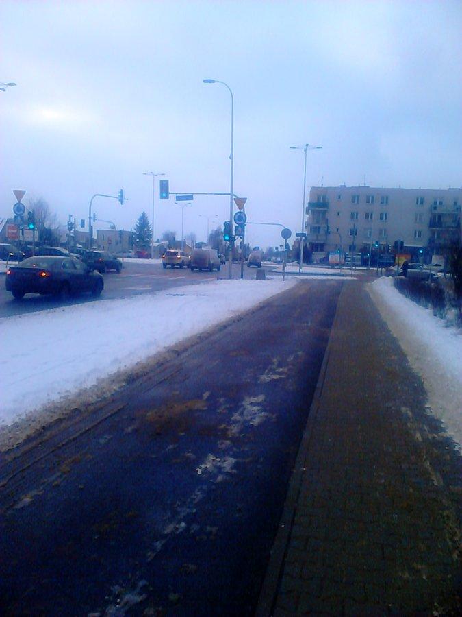 Na Górczewskiej ładnie odśnieżone