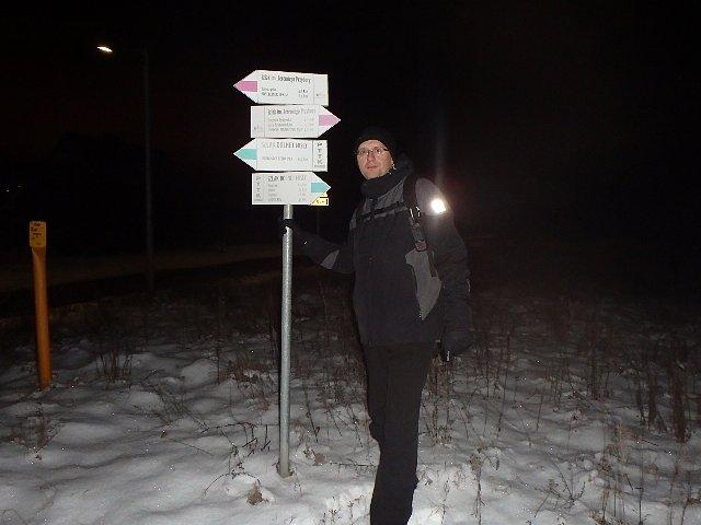 Węzeł szlaków niedaleko Czarnówczyna