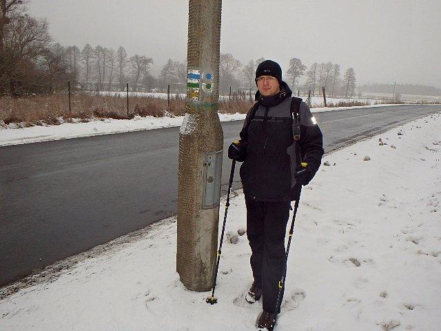 Węzeł szlaków w Chrośnej