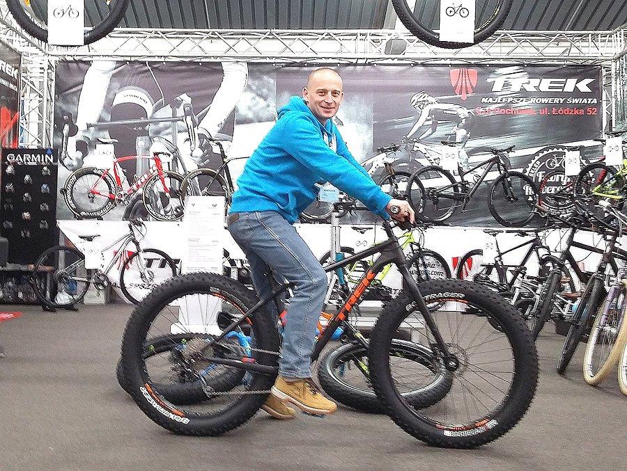 Na Fat Bike`u Treka. Oponki jedyne 4,7 cala :)
