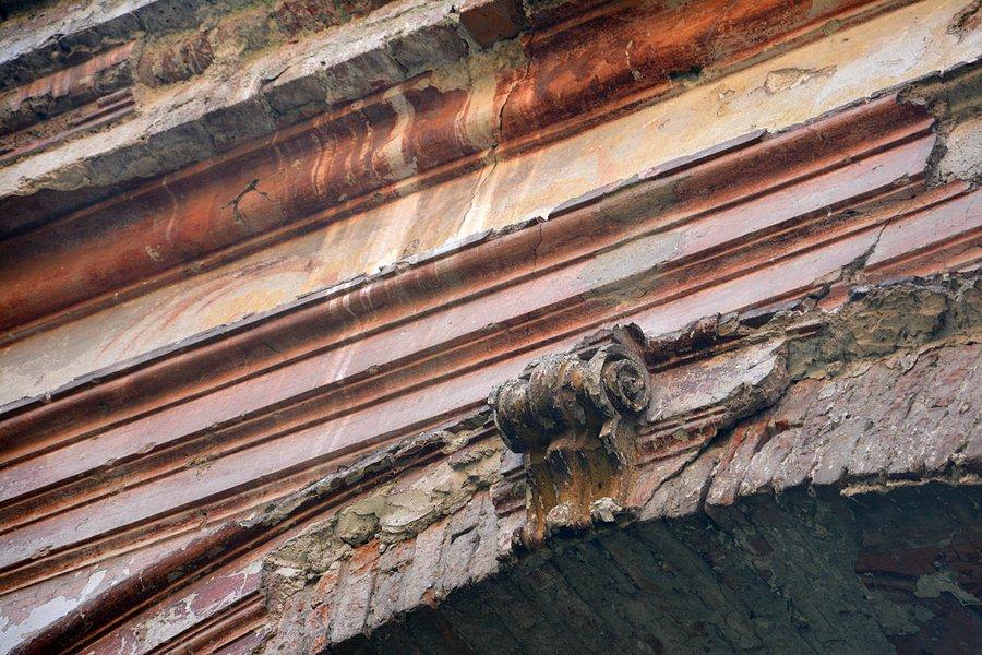 Kościół w Kisielinie na Wołyniu,ozdobny detal
