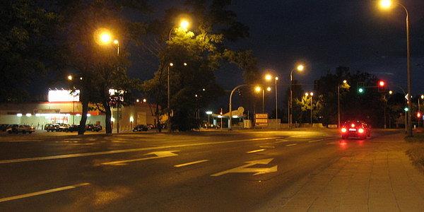 Aleje Jana Pawła II w Białej Podlaskiej (przy Kauflandzie)