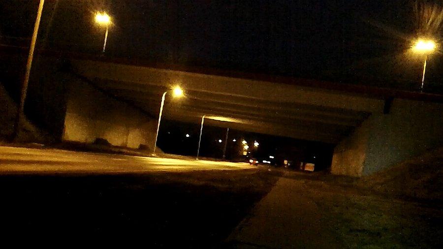 Przed wiaduktem A1