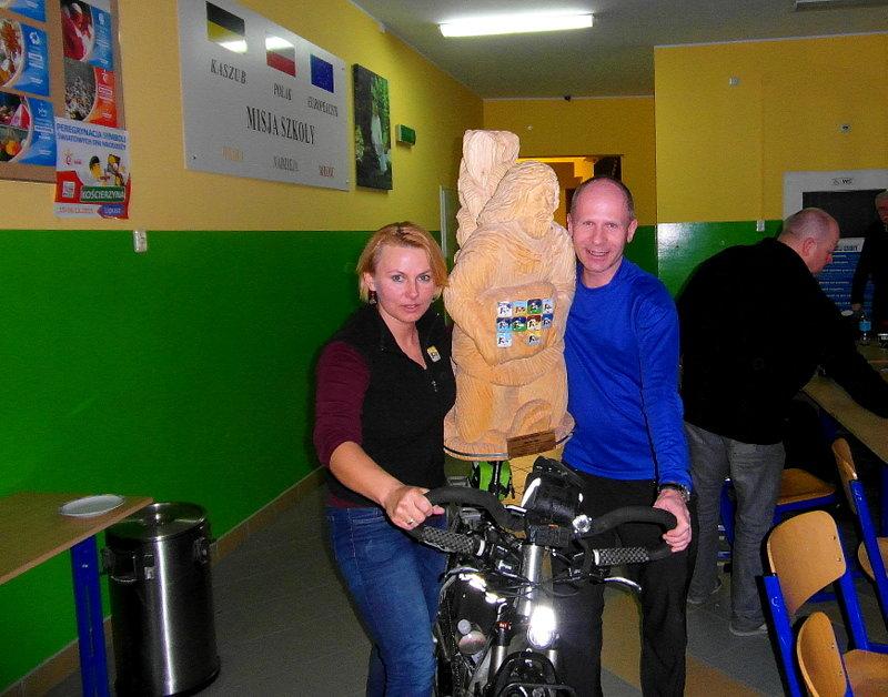 Monika, Wiesiek i Stolem na rowerze:))