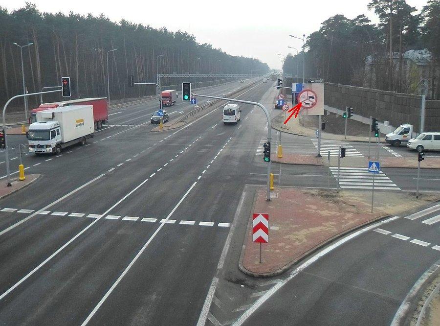 Szosa krakowska kierunek Kraków