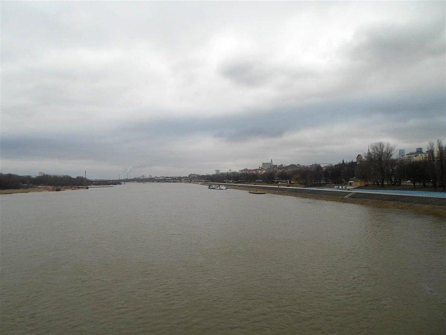Widok na Wisłę z Mostu Gdańskiego