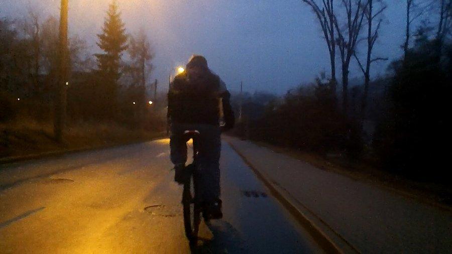 Rowerowy Ninja.... - debil numer jeden