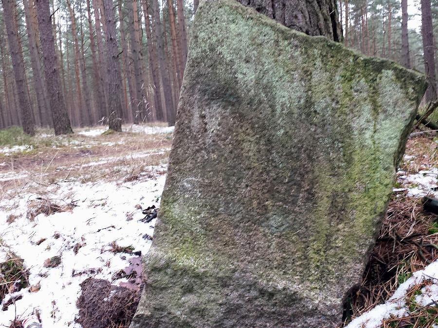 Kamienny drogowskaz w okolicy Klinisk