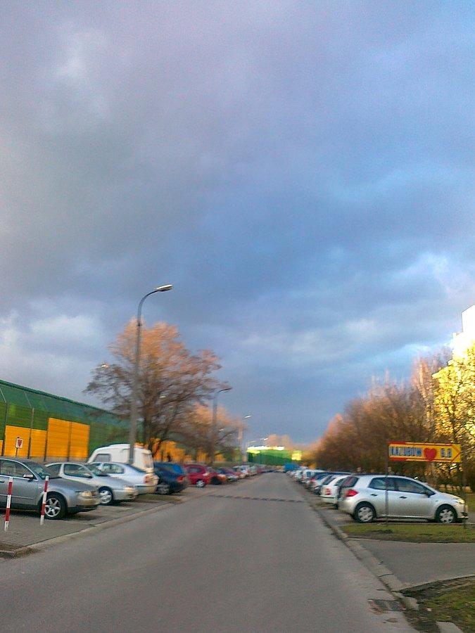 Ciemne chmury zapowiadały koniec dobrej pogody