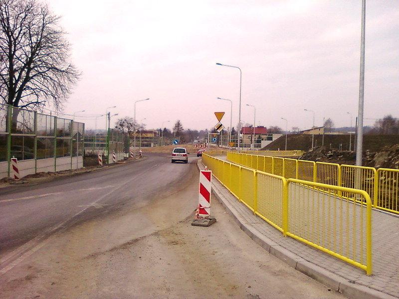 Rondo przy węźle Brzeziny