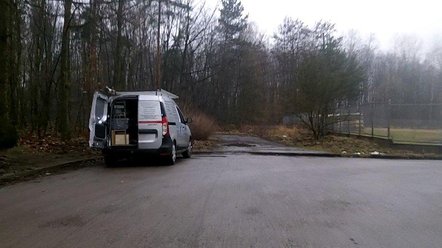 Na wysokości Zakładu Gospodarki Cieplnej na ul. Medyków