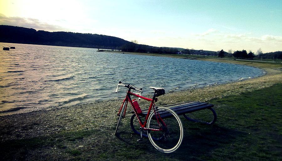 Hlučín, nad jeziorem