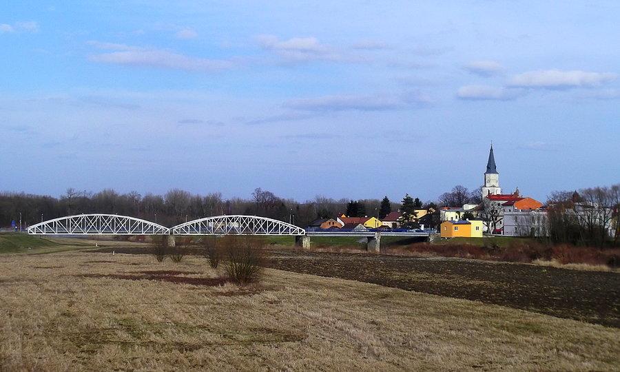Stary Bohumin z mostu granicznego
