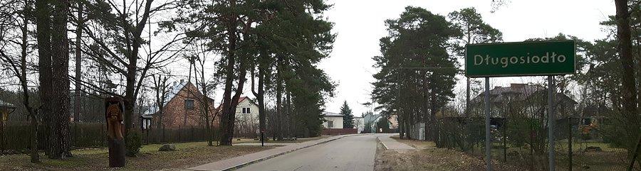 Wjazd do Długosiodła od strony Pasiek