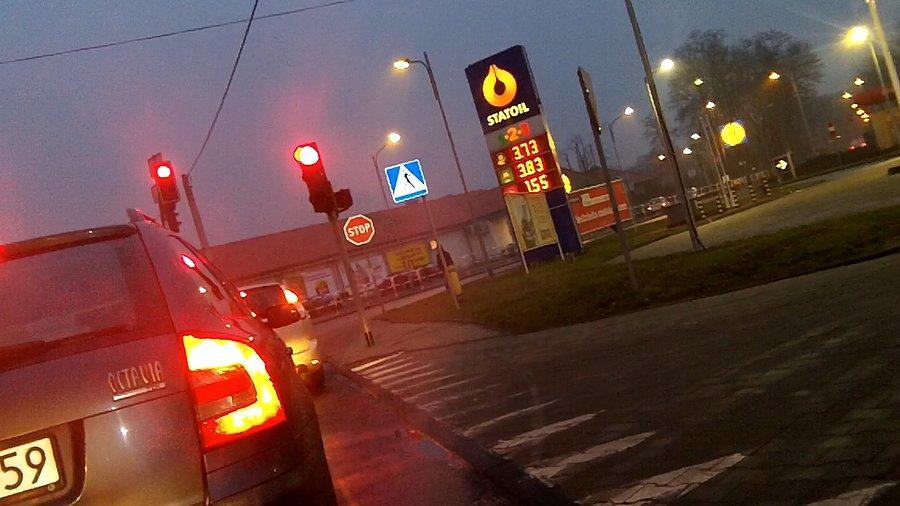 Krótki postój przy stacji Statoil w Bielszowicach