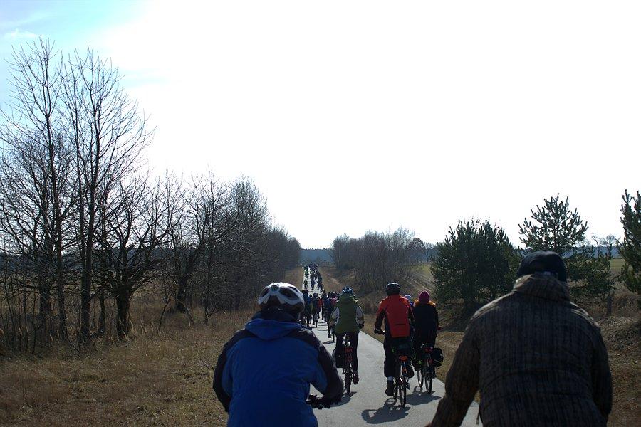 Niezła kawalkada rowerzystów :)