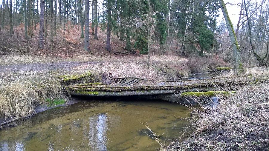Most na Reskiej Węgorzy... Trochę podupadły