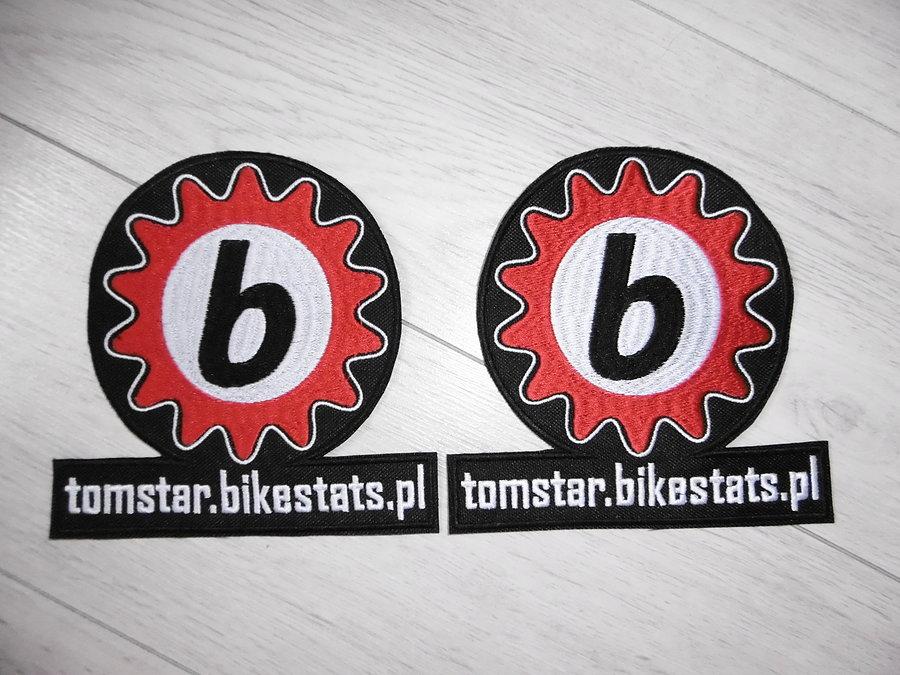 Naszywki na sakwy z logo bikestats